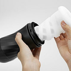 Återanvändbar räfflad masturberingsapparat Air-Tech Twist Vacuum Cup Tenga NS7152