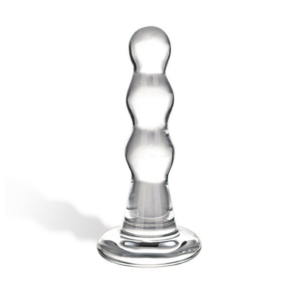 Anal glaspropp Triple med kulor Play Glas 62791
