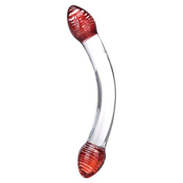 Dubbel glasdildo Red Head Glas 62869