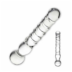 Glasdildo Joystick, blank Glas 63460