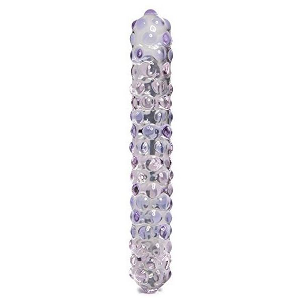 Glasdildo Nubby, purpurrosa Glas 63583