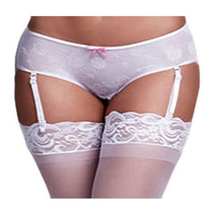 Vit Ros Grenlös Boyshort Trosa L Baci Lingerie BW3122-WHTL