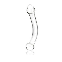 Krökt G-punktsstimulerande glasdildo Glas E25395