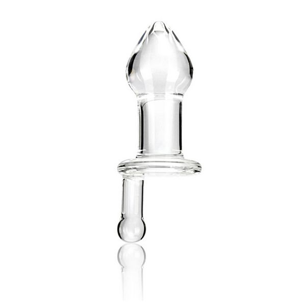 Glass Anal Plug with Handle (12.7 cm) Glas E25399