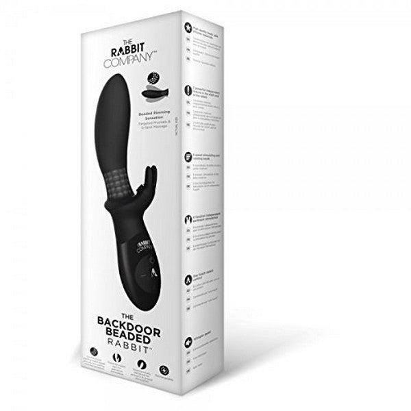 The Beaded Backdoor Rabbit Svart The Rabbit Company RC-007PUR