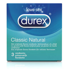 Kondomer Classic Naturals, 3 st. Durex 68431
