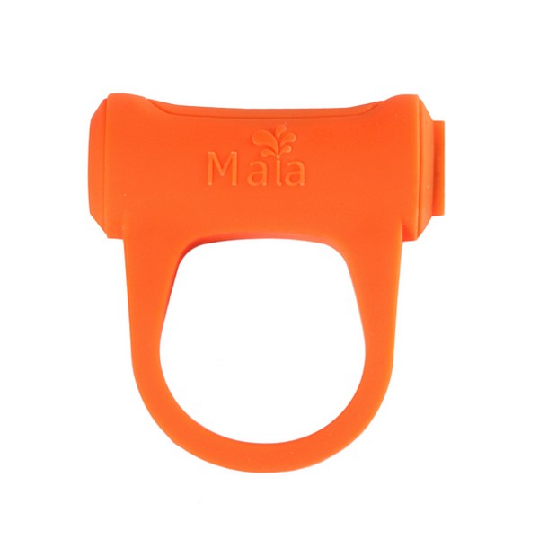 Uppladdningsbar Vibrerande Penisring Orange Maia Toys 70072