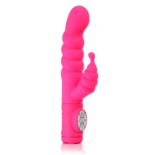 Klitorisstimulerande vibrator Swirl, neonrosa Maia Toys 70355