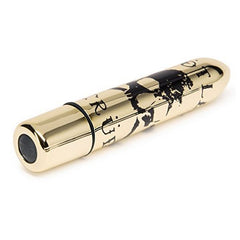 Classic Skull 10 Function Klitorisvibrator Guld Motley Crue MC-62457