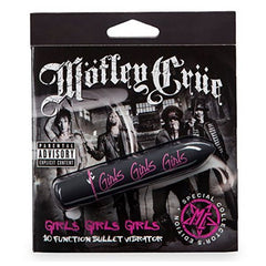Girls Girls Girls 10 Function Klitorisvibrator Svart Motley Crue MC-62458