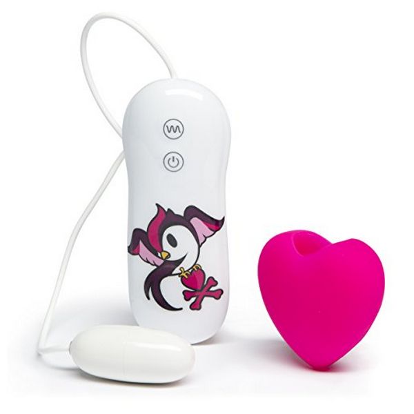 Silicone Pink Heart Klitorisvibrator Tokidoki TK-65433