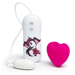 Silicone Pink Heart Klitorisvibrator Tokidoki TK-65433