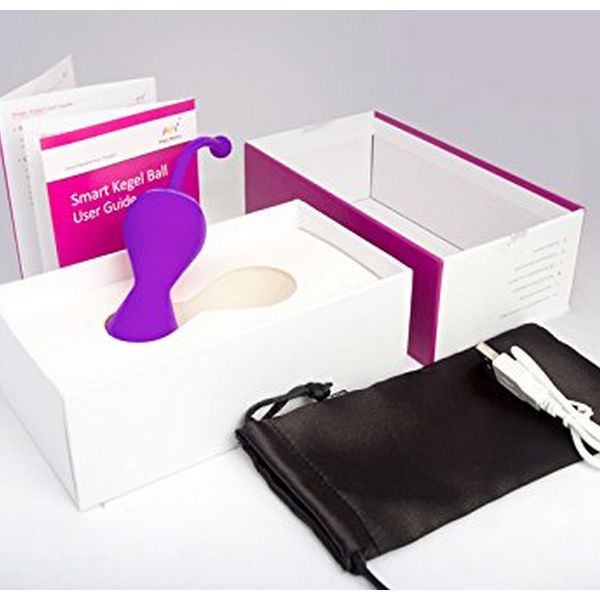 Vibratorklot Smart Kegel Master Balls, mörklila Magic Motion MM004