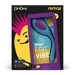 Remoji Diver Vibrerande Ägg Blå PicoBong 3644