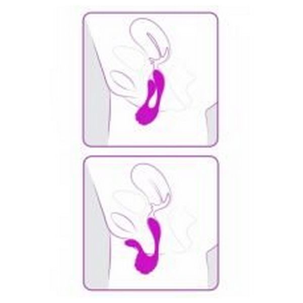 Hands-free dubbeländad dildo Couple Secrets Adrien Lastic 183705