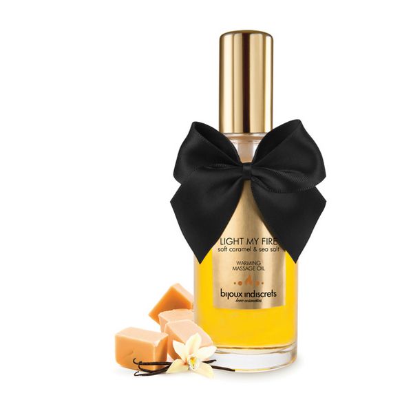 Värmande olja med mild karamell arom Bijoux Cosmetiques 10461