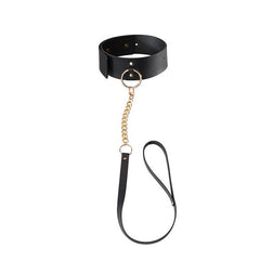 Maze Halsband med koppel Svart Bijoux Indiscrets 11116