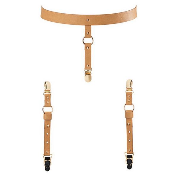 Brun strumpebandshållare Maze Bijoux Indiscrets 11567