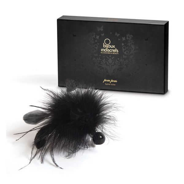 Pom Pom Fjäderkittlare Bijoux Indiscrets 32 Svart