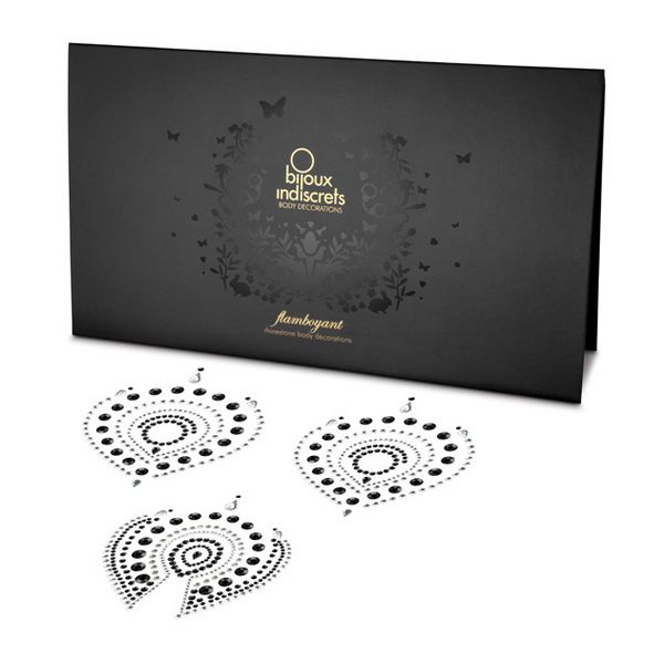 Flamboyant Svart & Silver Bijoux Indiscrets 76