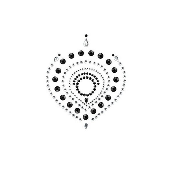 Flamboyant Svart & Silver Bijoux Indiscrets 76