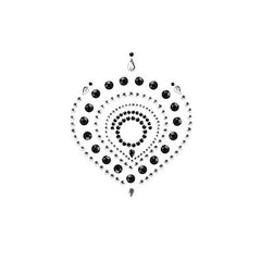 Flamboyant Svart & Silver Bijoux Indiscrets 76