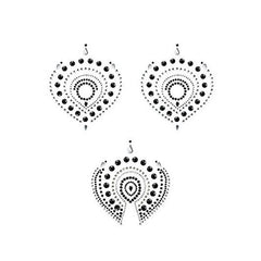 Flamboyant Svart & Silver Bijoux Indiscrets 76