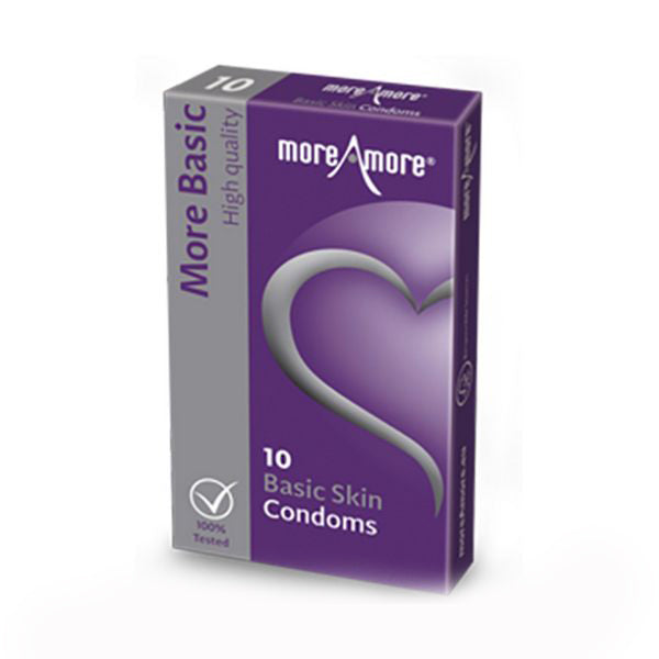 Basic Skin Condoms (10pcs) MoreAmore 43525