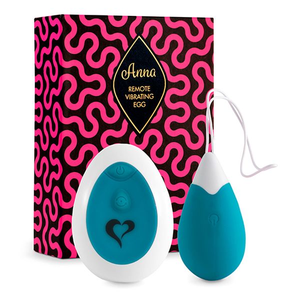 Anna Vibrating Egg Remote Deep Green FeelzToys 72930