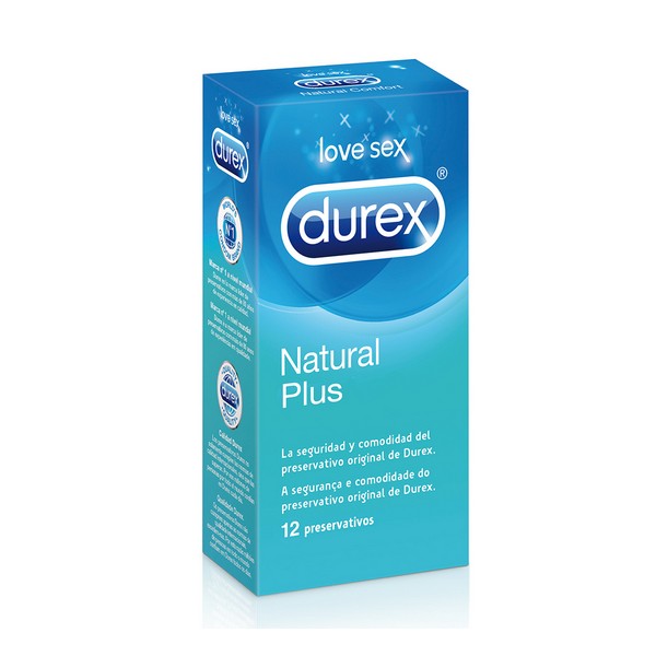 Kondomer Durex Natural Plus (12 st)